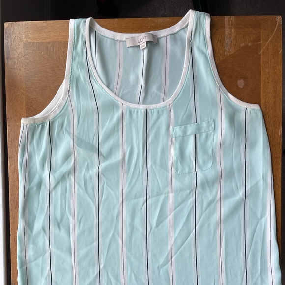 Loft Sheer Striped Tank Top - Picture 3 of 7
